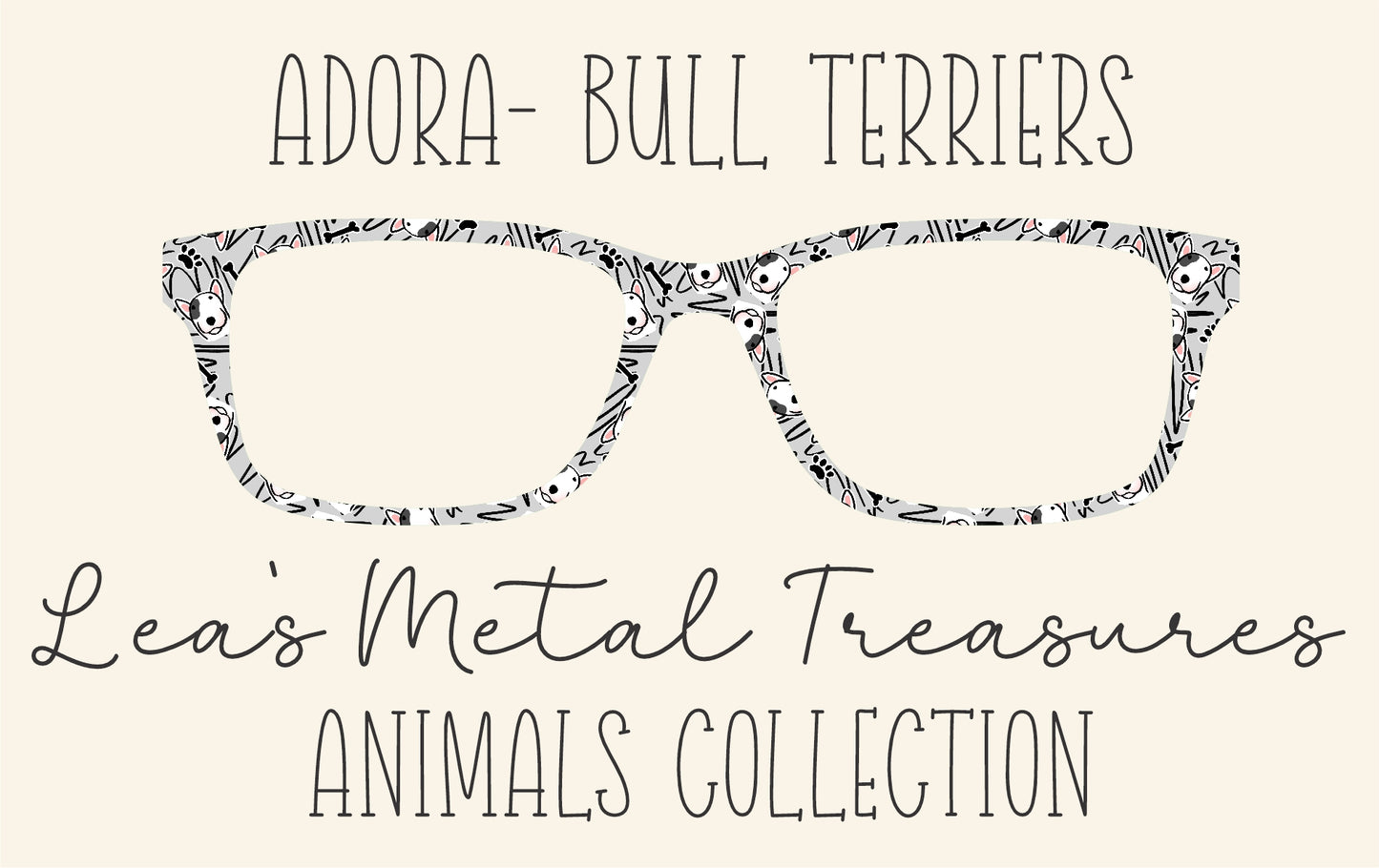 Adorable-bull terriers Eyewear Frame Toppers COMES WITH MAGNETS