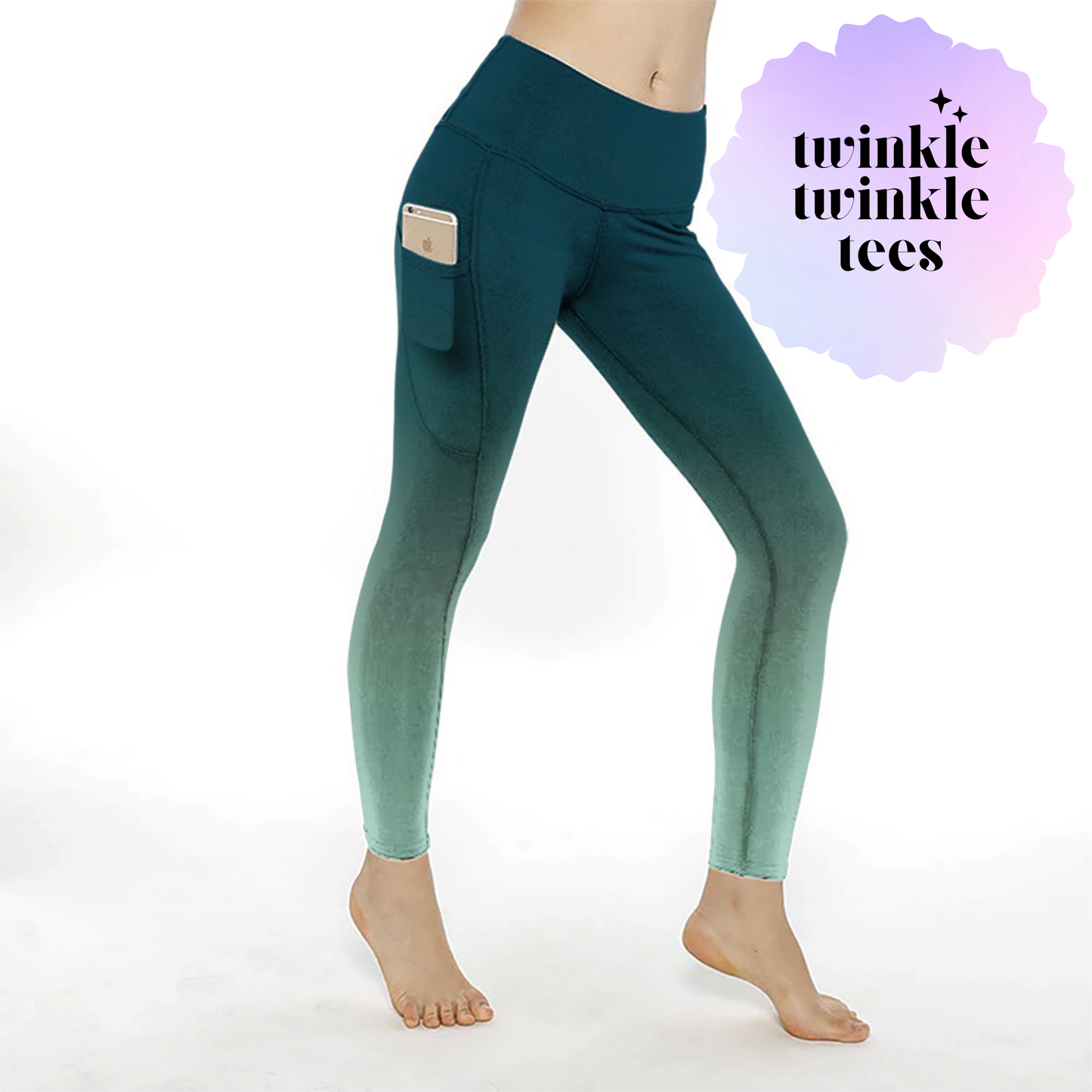 Spruce Gradient Full Length Pocket Leggings