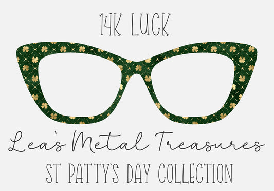 14k LUCK Eyewear Frame Toppers COMES WITH MAGNETS