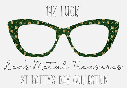 14k LUCK Eyewear Frame Toppers