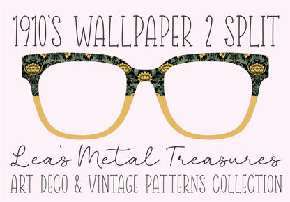 1910'S WALLPAPER 2 SPLIT Eyewear Frame Toppers