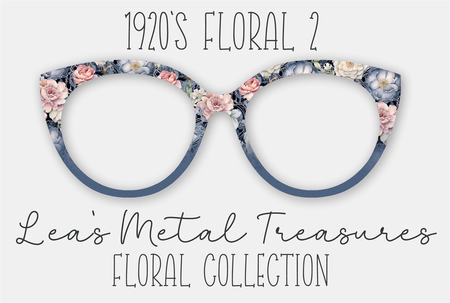 1920s Floral 2 Eyewear Frame Toppers
