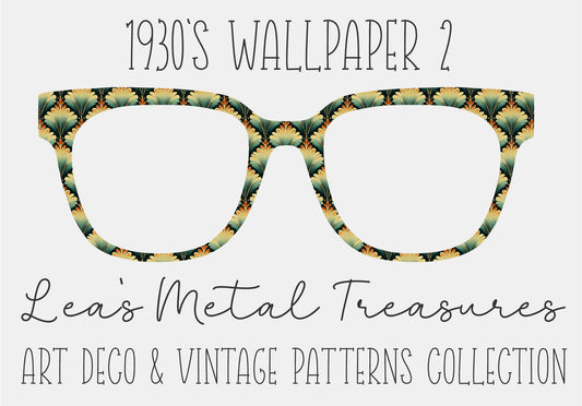 1930'S WALLPAPER 2 Eyewear Frame Toppers COMES WITH MAGNETS