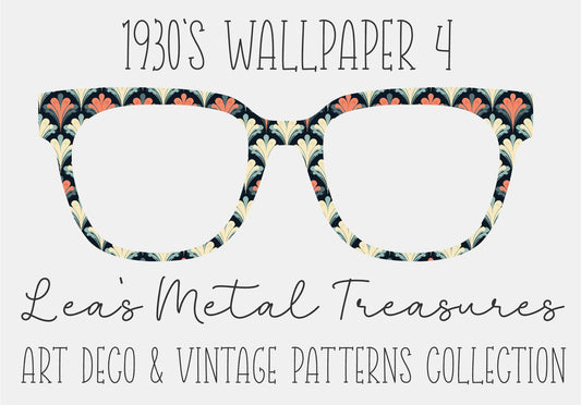 1930'S WALLPAPER 4 Eyewear Frame Toppers COMES WITH MAGNETS
