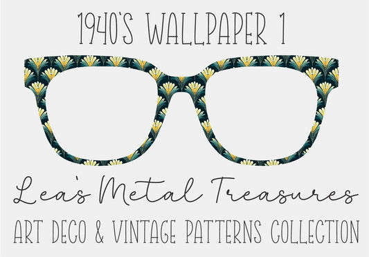 1940'S WALLPAPER 1 Eyewear Frame Toppers COMES WITH MAGNETS