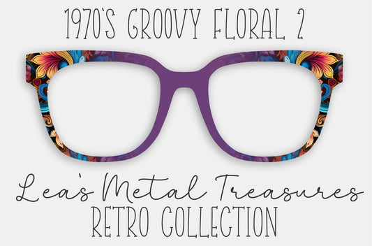 1970's Groovy Floral 2 Eyewear Frame Toppers