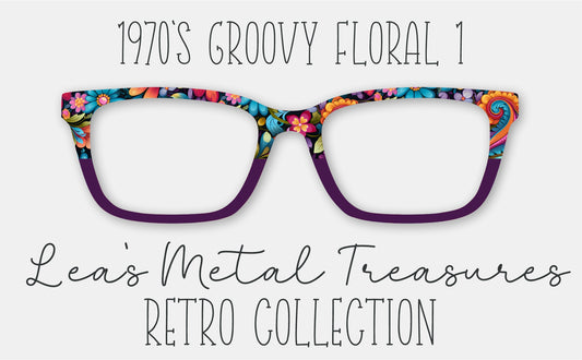 1970's Groovy Floral • Magnetic Eyeglasses Toppers