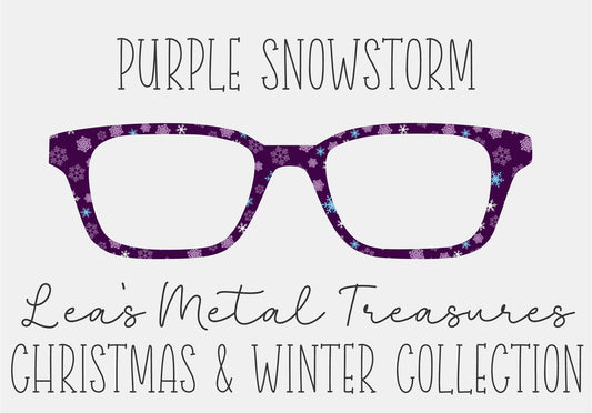 Purple snowstorm  Eyewear Toppers COMES  WITH MAGNETS