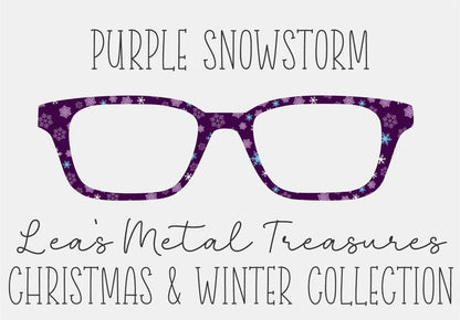 Purple snowstorm  Eyewear Toppers COMES  WITH MAGNETS
