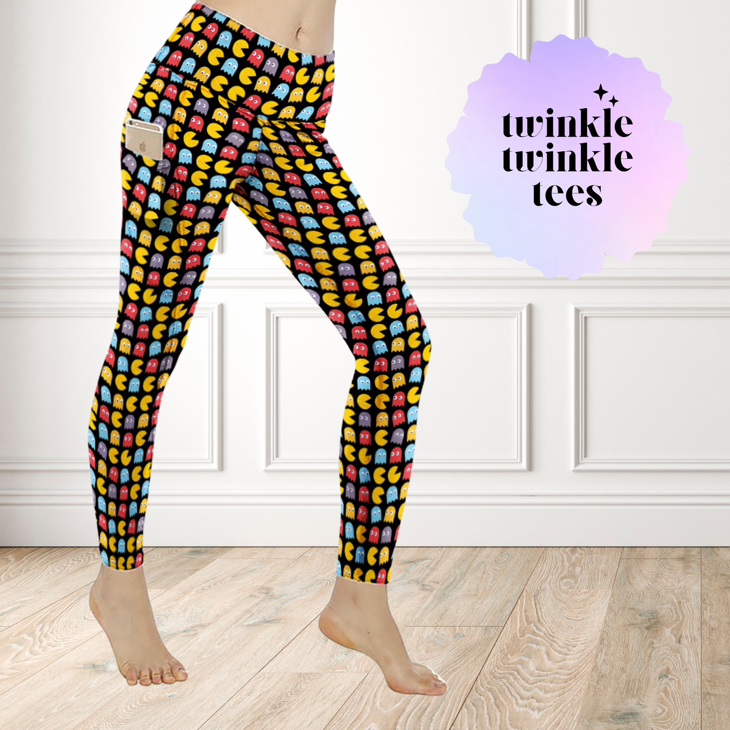 Retro Arcade Game Women's Pocket Leggings