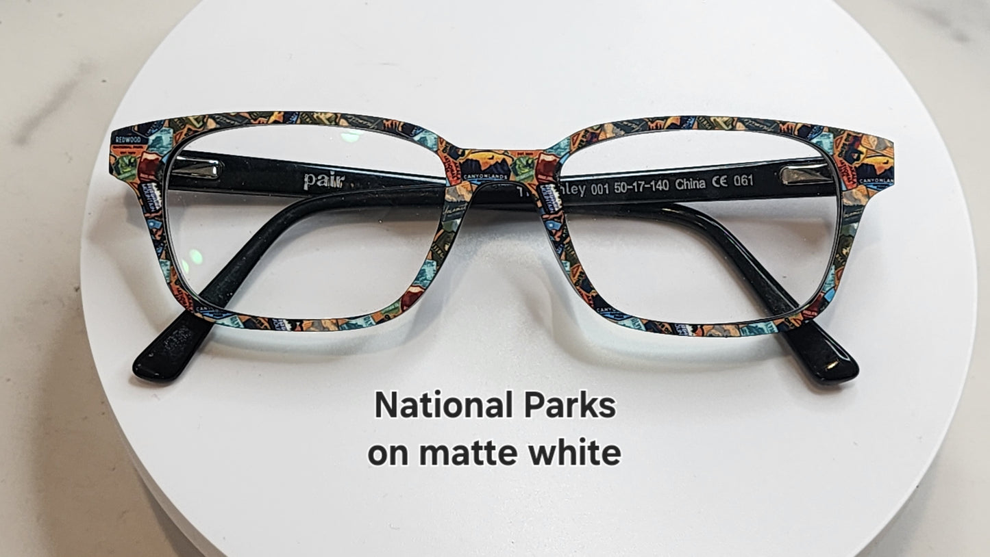 NATIONAL PARKS Eyewear Frame Toppers COMES WITH MAGNETS