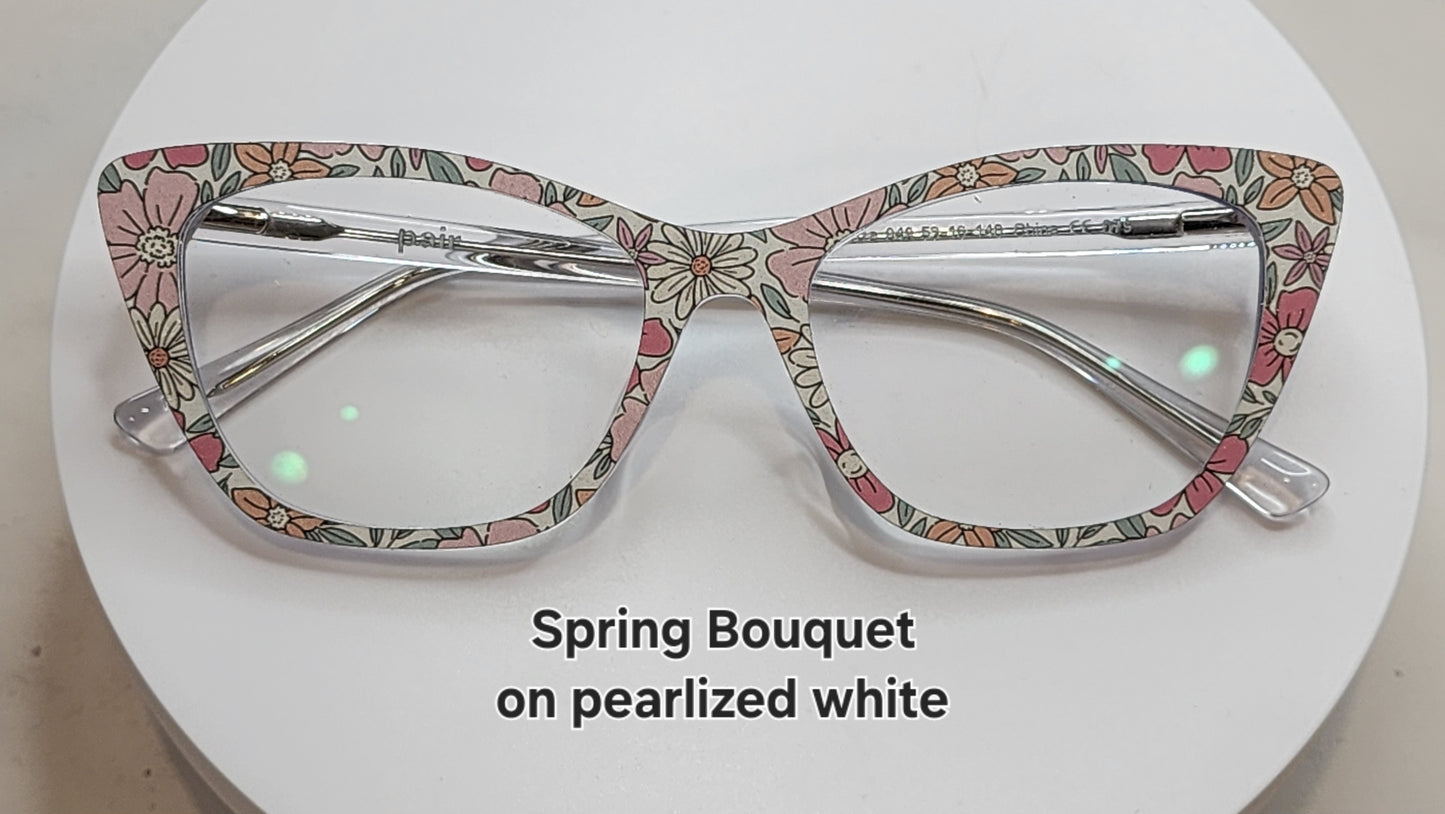 SPRING BOUQUET Eyewear Frame Toppers COMES WITH MAGNETS