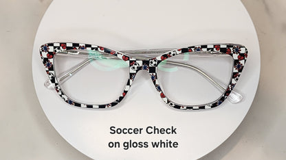 SOCCER CHECK Eyewear Frame Toppers COMES WITH MAGNETS