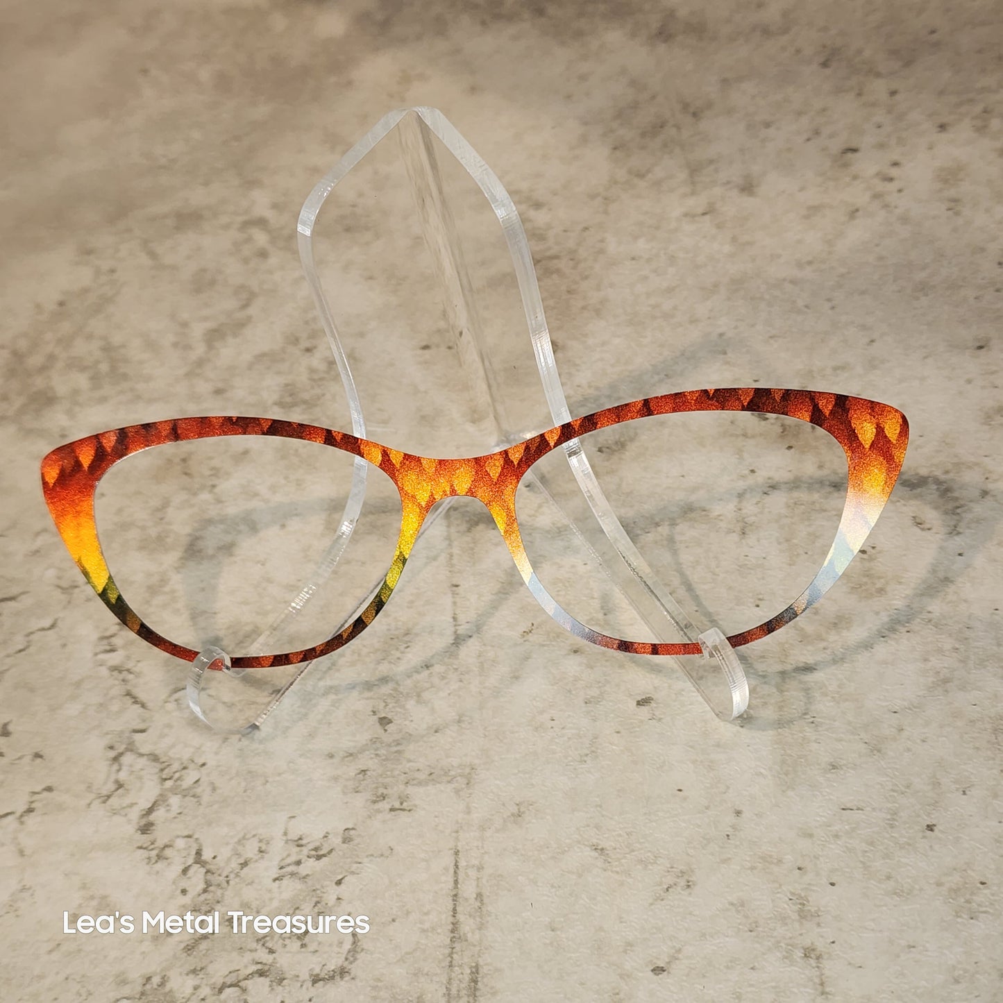 READY TO SHIP CLEARANCE Emma E1025-119 GRADIENT LEAVES ON PEARL GOLD