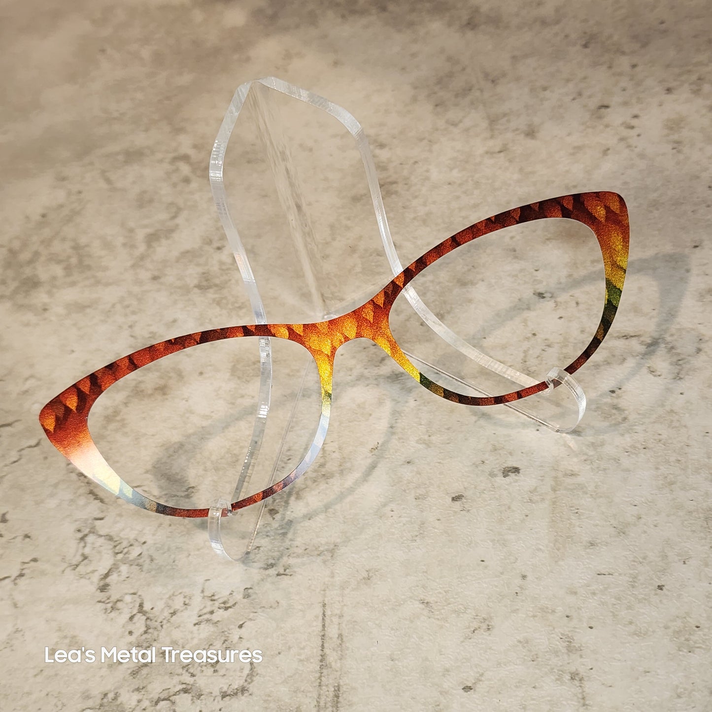 READY TO SHIP CLEARANCE Emma E1025-119 GRADIENT LEAVES ON PEARL GOLD