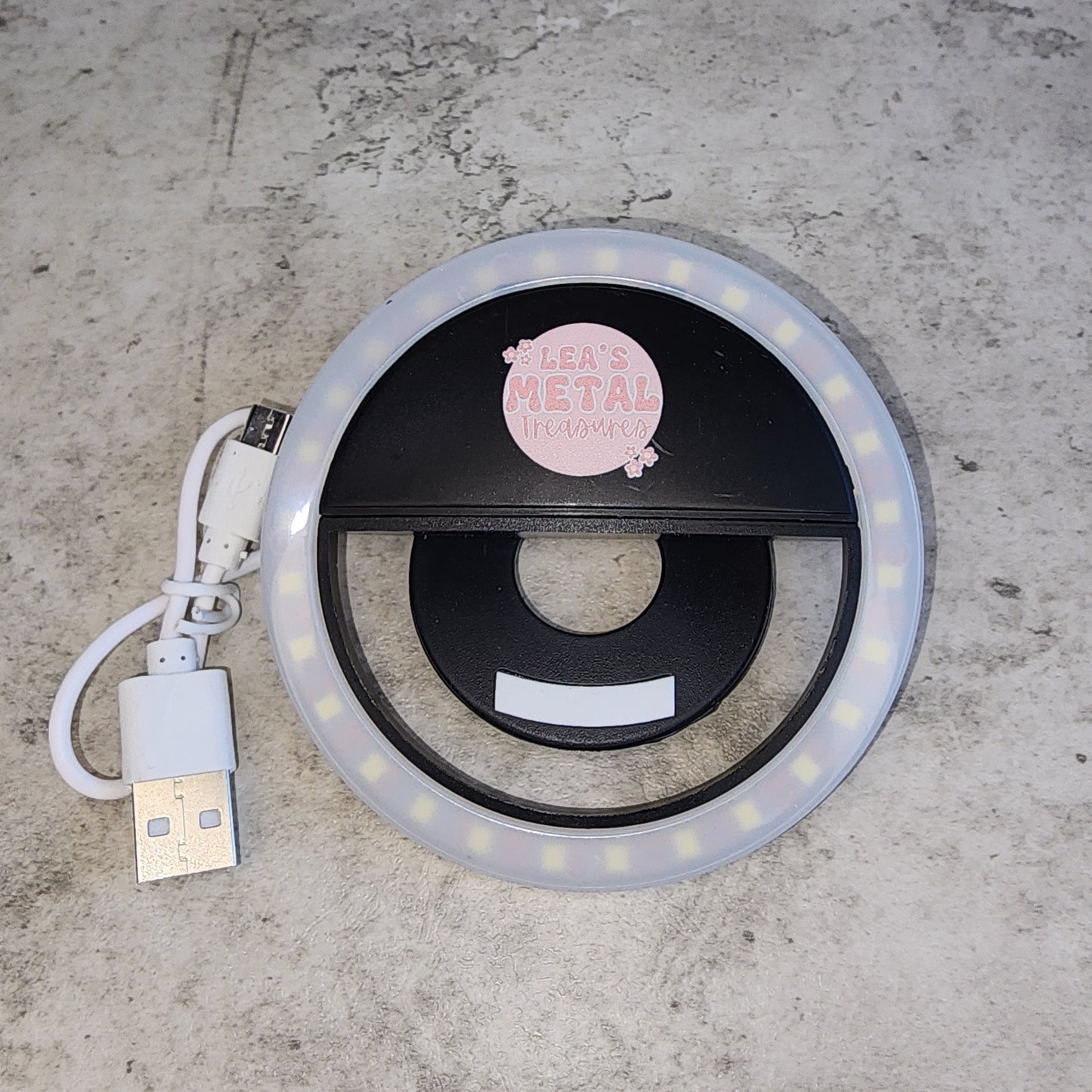 Clip-On Selfie Ring Light – USB Rechargeable Phone & Laptop Light (3 Brightness Levels)