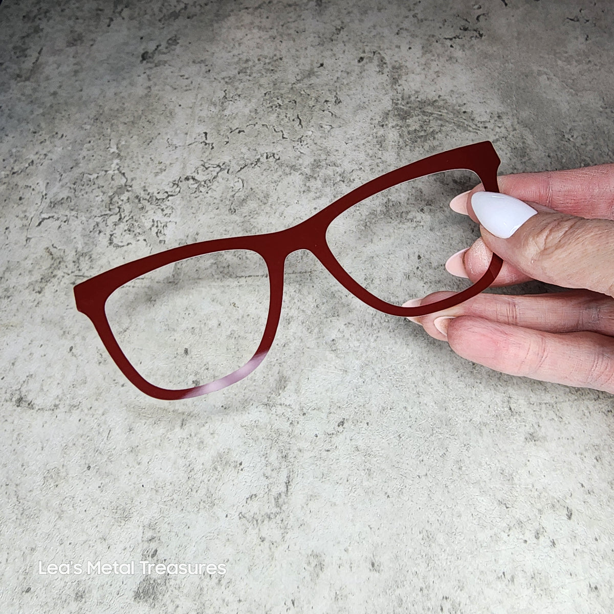 READY TO SHIP CLEARANCE CLOSEOUT Haley Solid Gloss Dark Red
