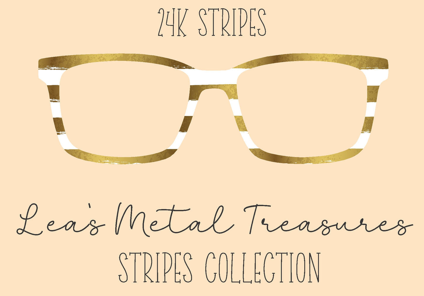 24K Stripes Eyewear Frame Toppers