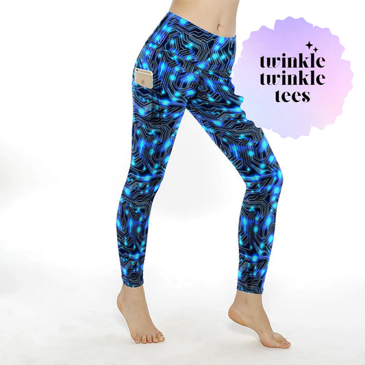 Circuit Board Women's Pocket Leggings