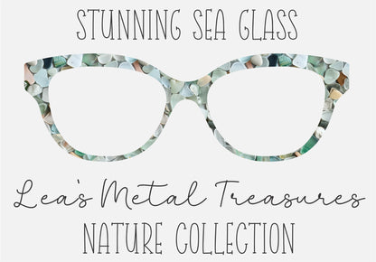 Stunning Sea Glass Eyewear Frame Toppers Comes WITH MAGNETS