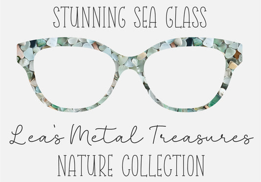 Stunning Sea Glass Eyewear Frame Toppers Comes WITH MAGNETS