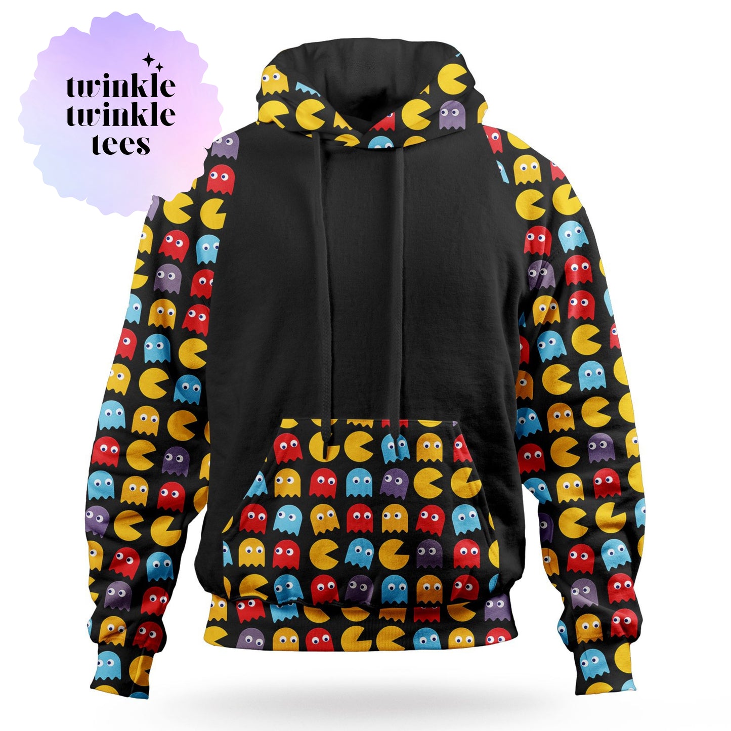 Retro Arcade Game Pullover Hoodie