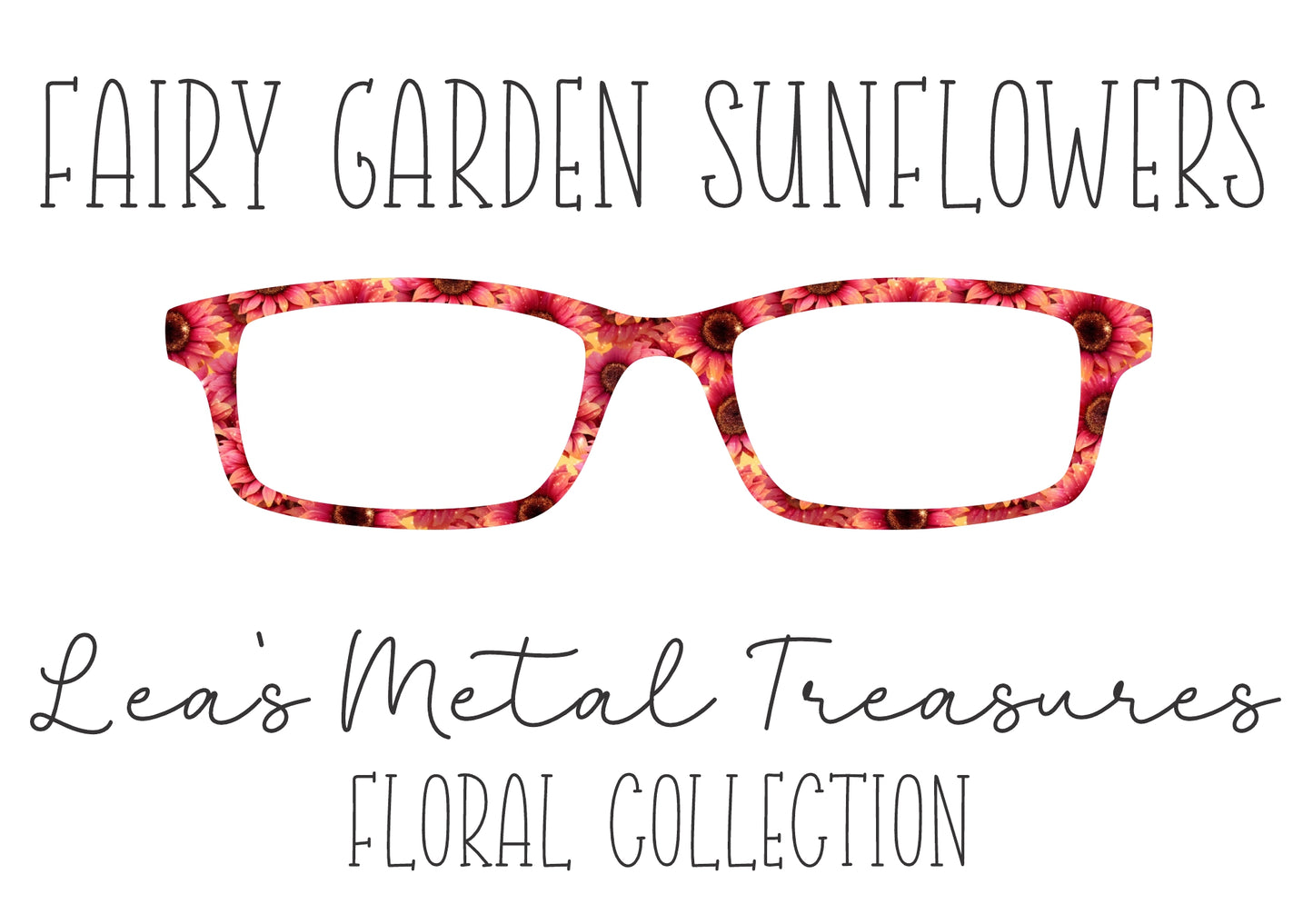 Fairy Garden Sunflowers Eyewear Frame Toppers COMES WITH MAGNETS