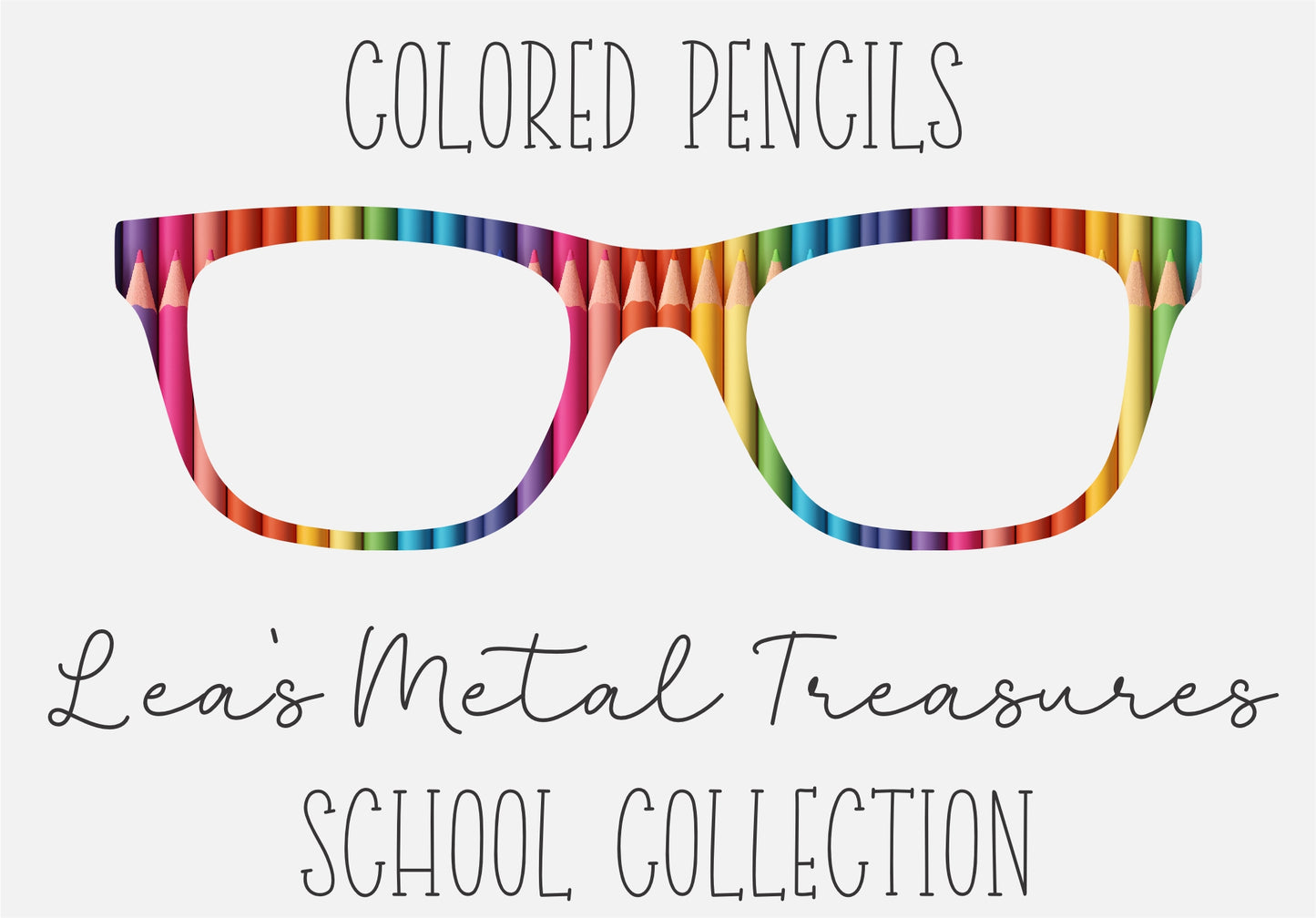 Colored Pencils Eyewear Frame Toppers COMES WITH MAGNETS