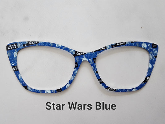 STAR WARS BLUE Eyewear Frame Toppers COMES WITH MAGNETS
