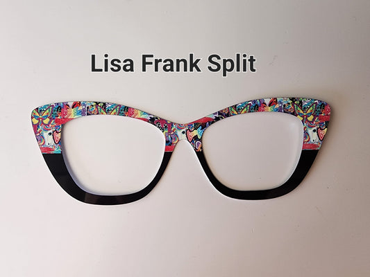 LISA FRANK SPLIT Eyewear Frame Toppers COMES WITH MAGNETS