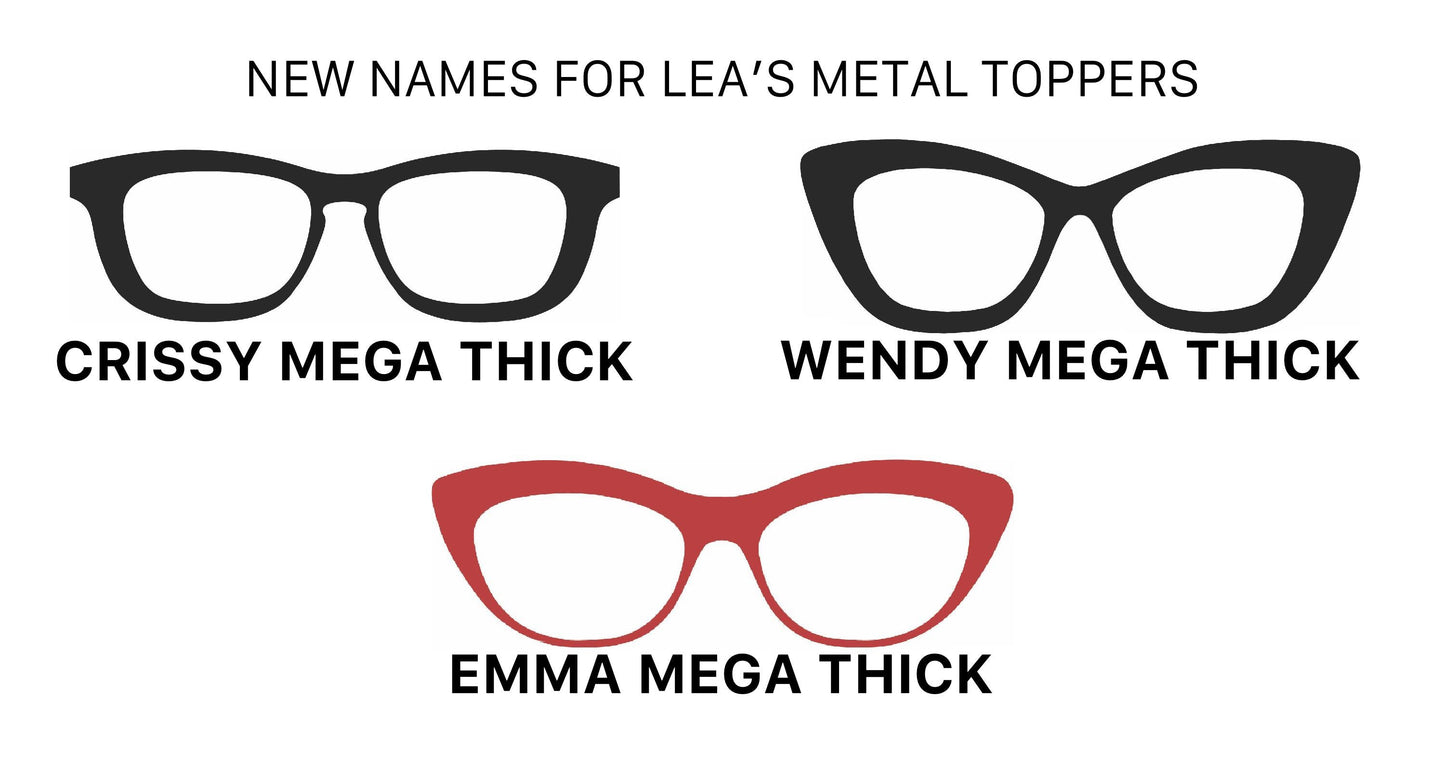 A GIRLS REAL BEST FRIEND Eyewear Frame Toppers COMES WITH MAGNETS