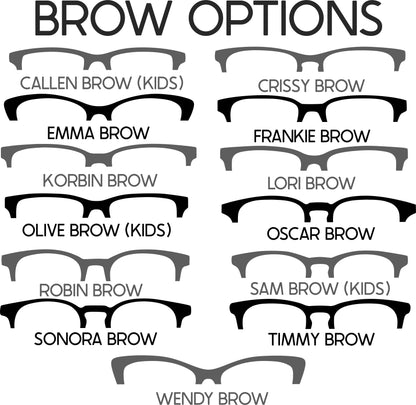 MERRY MUSHROOM AND PYREX Eyewear Frame Toppers