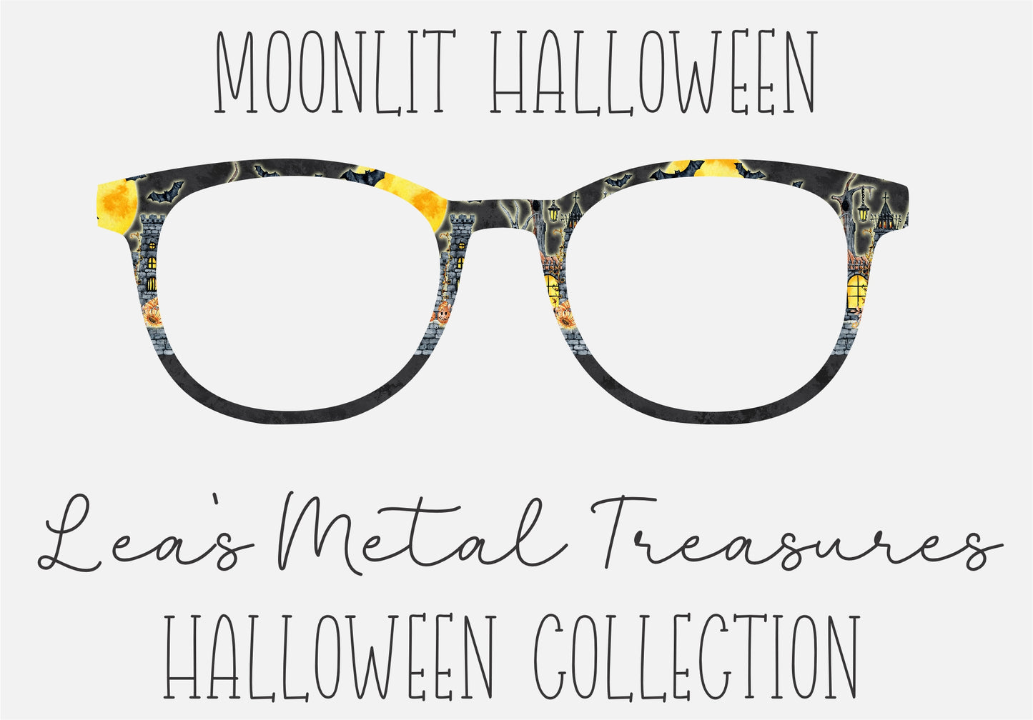 Moonlit Halloween Eyewear Frame Toppers COMES WITH MAGNETS