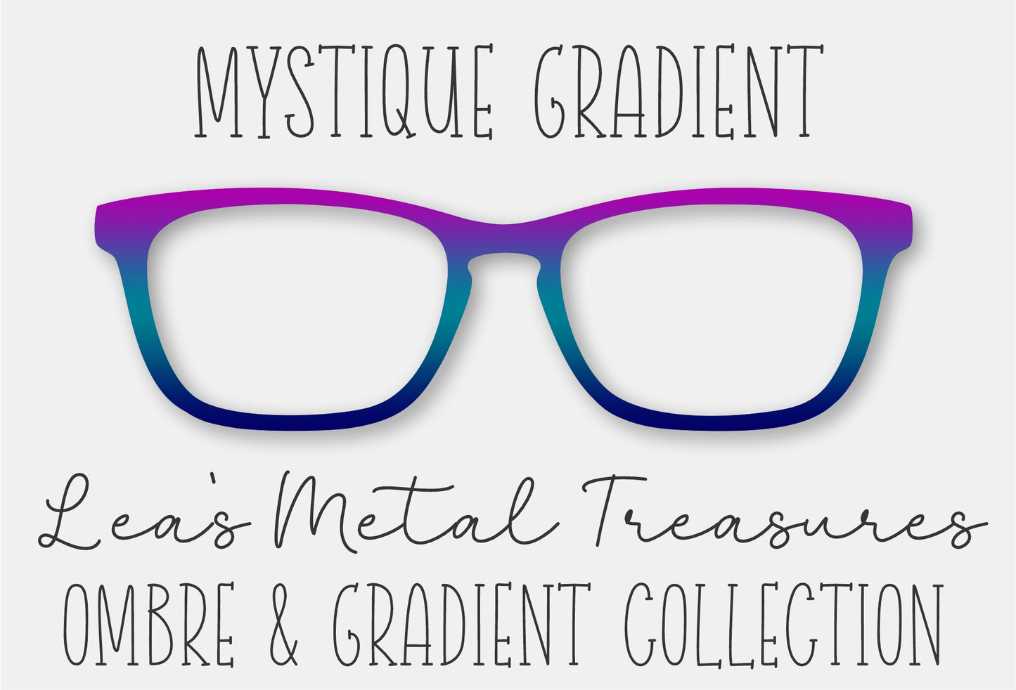 Mystique Gradient Eyewear Frame Toppers COMES WITH MAGNETS