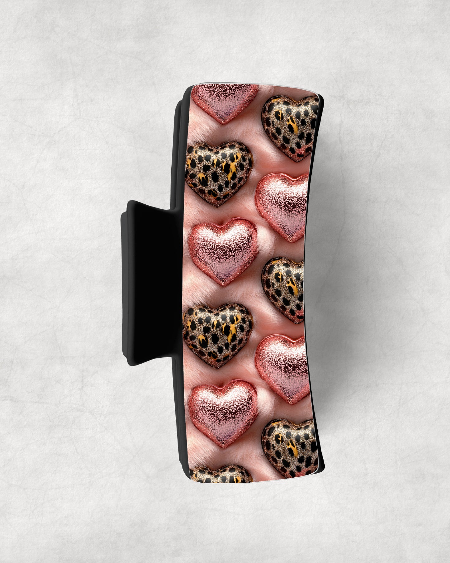 3D Leopard Hearts Eyewear Printed Magnetic Eyeglasses Topper