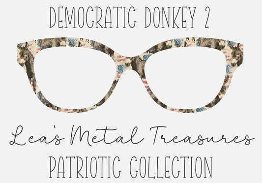 Democratic Donkey 2 Eyewear Frame Toppers Comes WITH MAGNETS