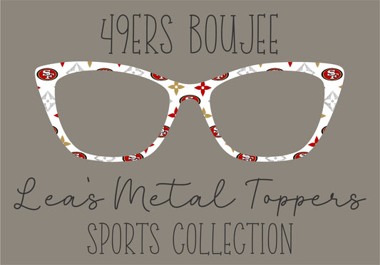 49ERS BOUJEE Eyewear Frame Toppers COMES WITH MAGNETS
