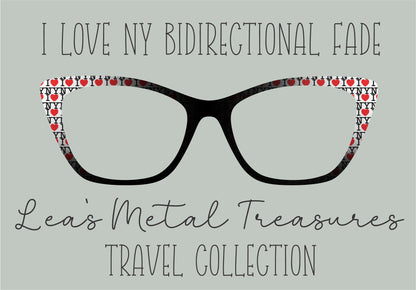 I Love NY bidirectional fade Eyewear TOPPER COMES WITH MAGNETS