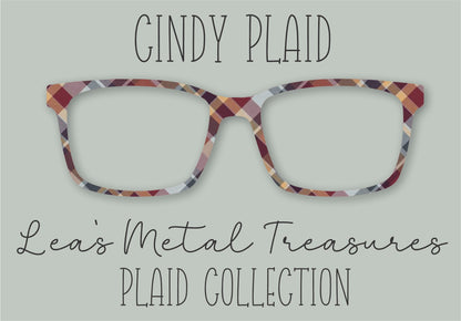 Cindy Plaid Eyewear Frame Toppers Comes WITH MAGNETS
