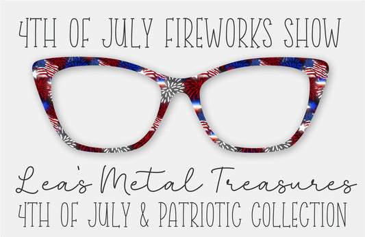 4th of July Fireworks Show Eyewear Frame Toppers