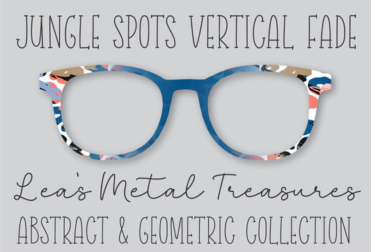 Jungle Spots Vertical Fade Eyewear Frame Toppers COMES WITH MAGNETS