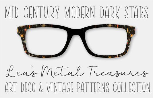 Mid Century Modern Dark Stars Eyewear Frame Toppers COMES WITH MAGNETS