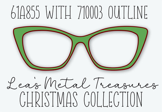 61A855 WITH 710003 OUTLINE Eyewear Frame Toppers