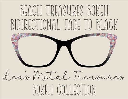 Beach treasures bokeh bidirectional fade Eyewear Frame Toppers COMES WITH MAGNETS