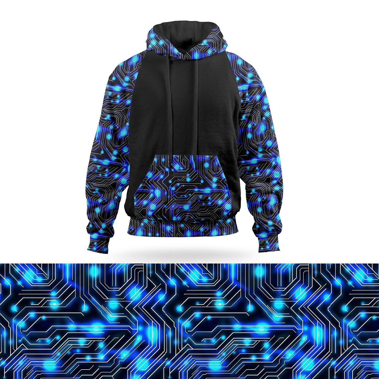 Circuit Board Pullover Hoodie