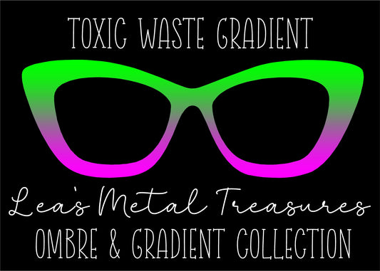Toxic Waste Gradient Eyewear Frame Toppers COMES WITH MAGNETS