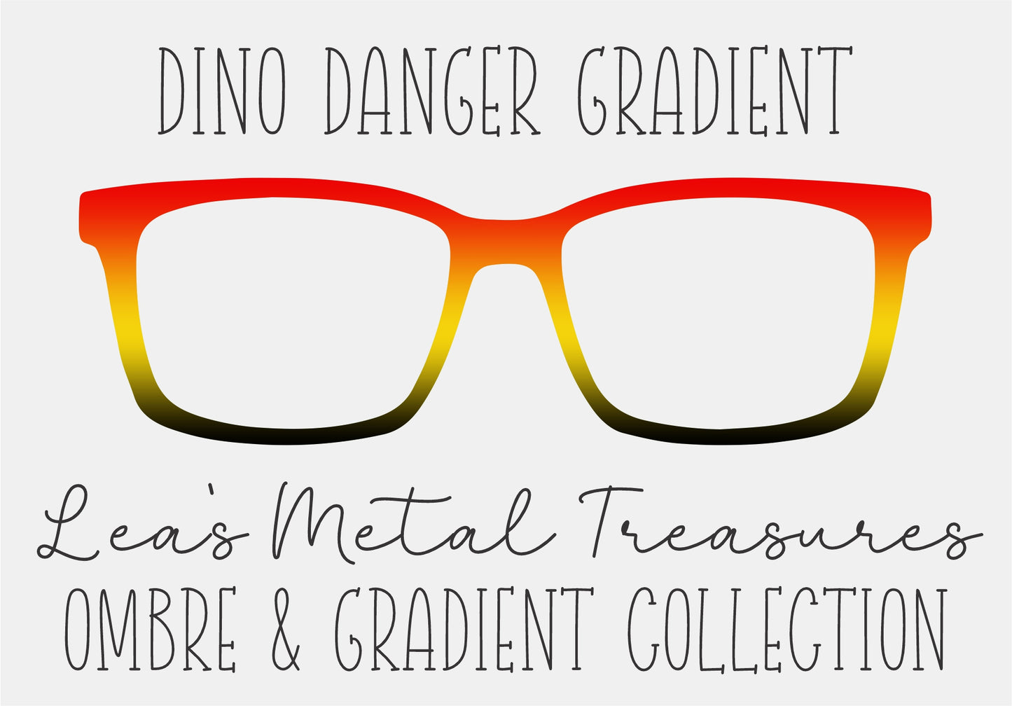 Dino Danger Gradient Eyewear TOPPER COMES WITH MAGNETS