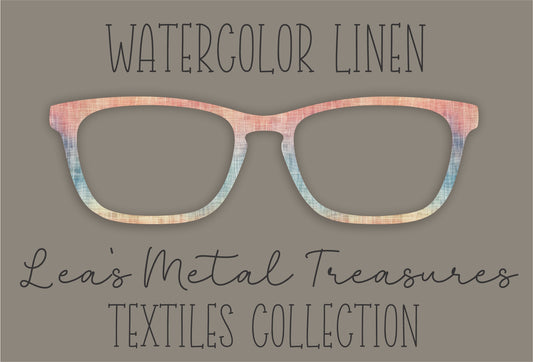 Watercolor Linen Eyewear Frame Toppers COMES WITH MAGNETS