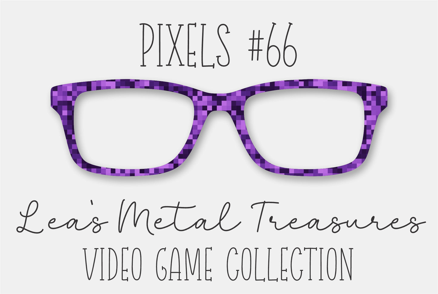 Pixels #66 Eyewear Frame Toppers COMES WITH MAGNETS