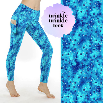 Out of this World Stars Full Length Pocket Leggings